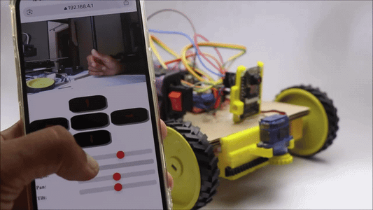 Make Wi-Fi Controlled Robotic Camera Car With Gripper