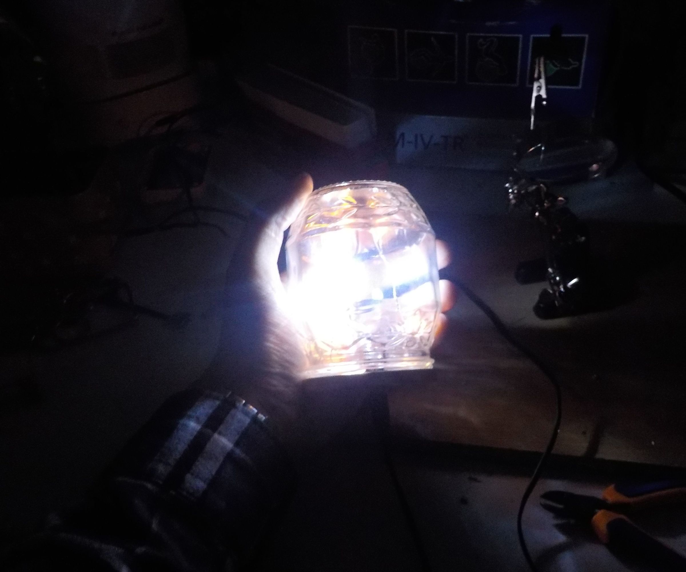 DIY LED Jar Lamp