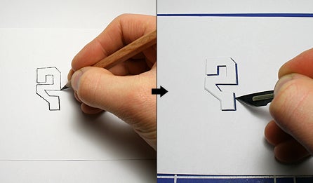 Draw and Cut Out Your Stencil Design