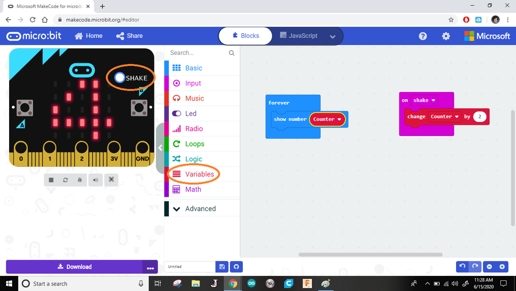 Micro Bit Variables Step Counter - Micro:Bit : 12 Steps (with Pictures) - Instructables