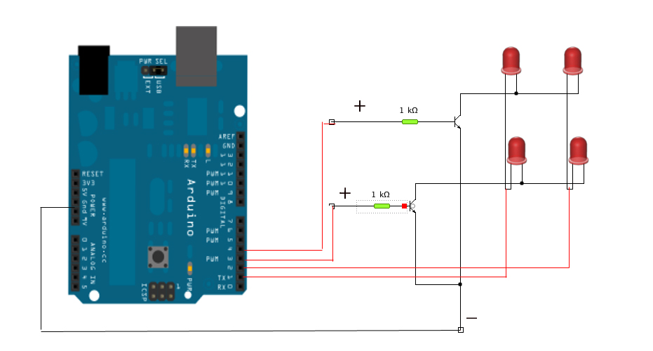 54 Led  Controlled by Supercollider
