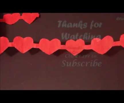 DIY Crepe Streamer Garland for Valentine's Day