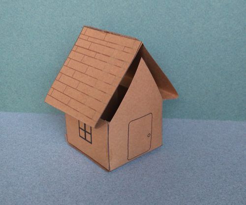 Paper mini house