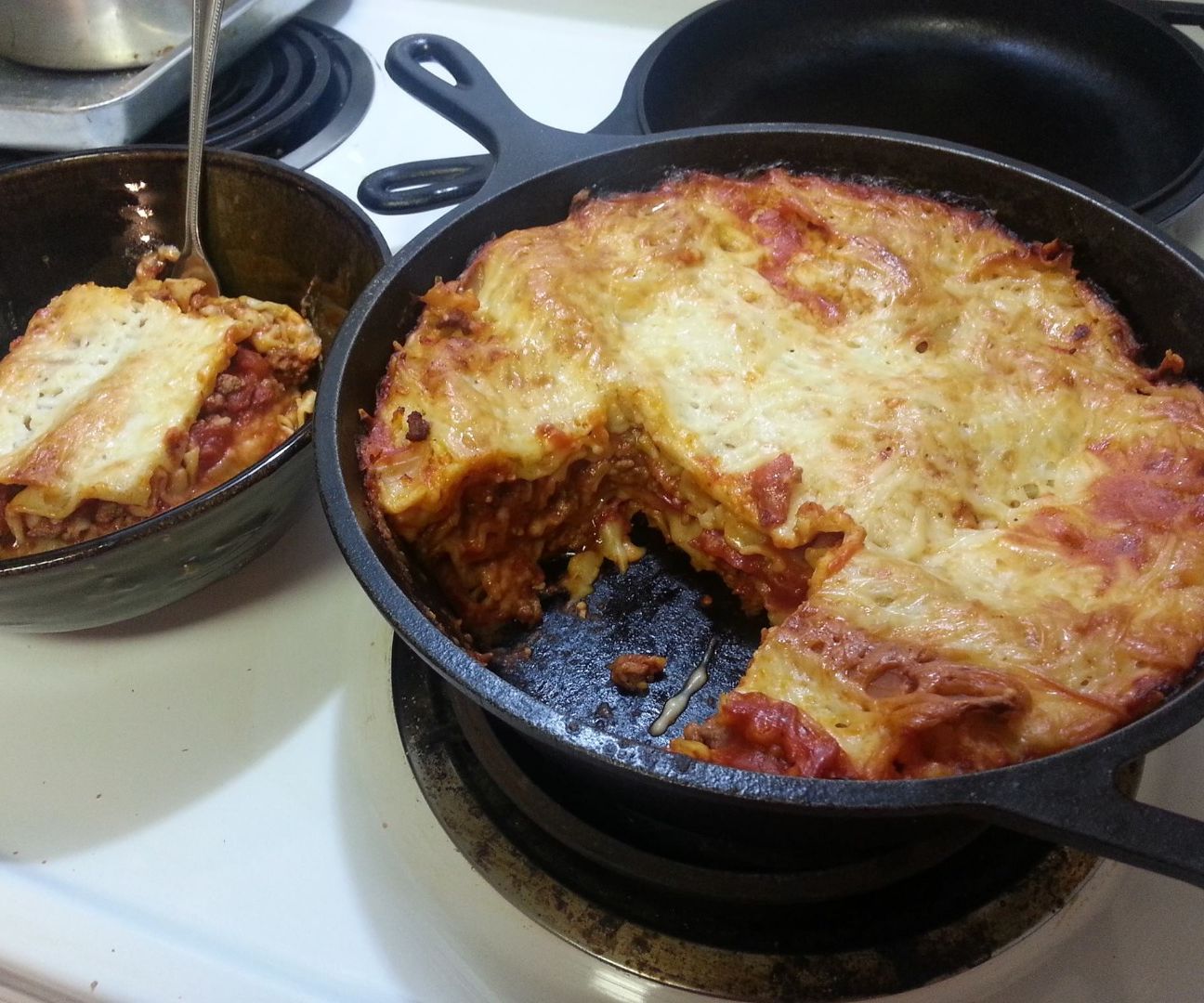 Easy Dutch Oven Lasagna