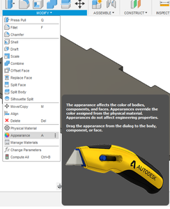 Aplicando APPEAREANCE 