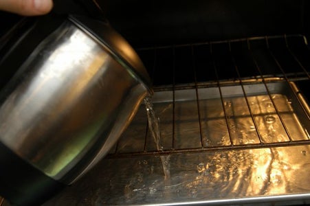 Preheat Oven With Water Bath in Place.