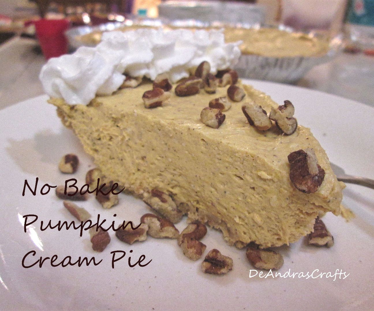No Bake Pumpkin Cream Pie