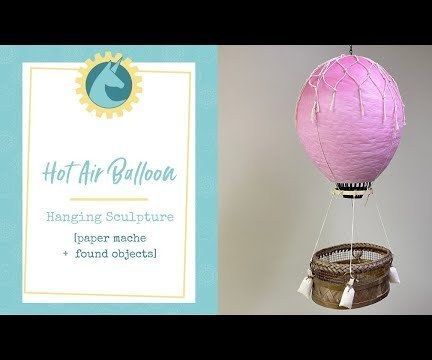 Hanging Hot Air Balloon Sculpture