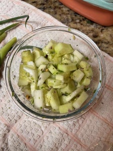 Smothered Okra Entree With Spicy Cucumber Side