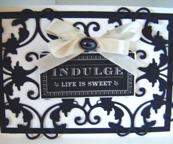 How to Make a Fretwork Striking Mono Sweet Card