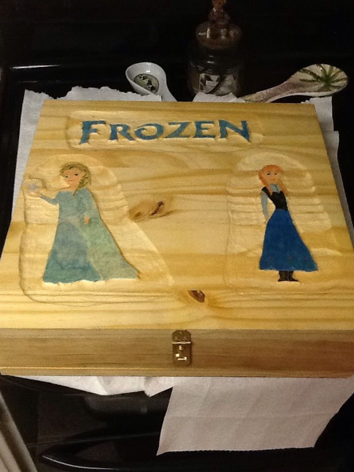 Frozen Checker Board Box