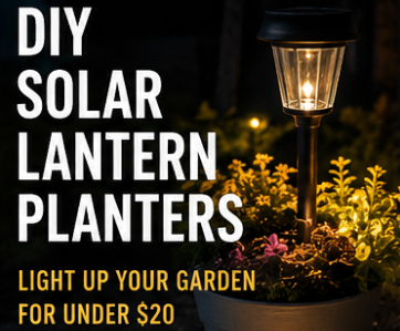 DIY Solar Lantern Planters