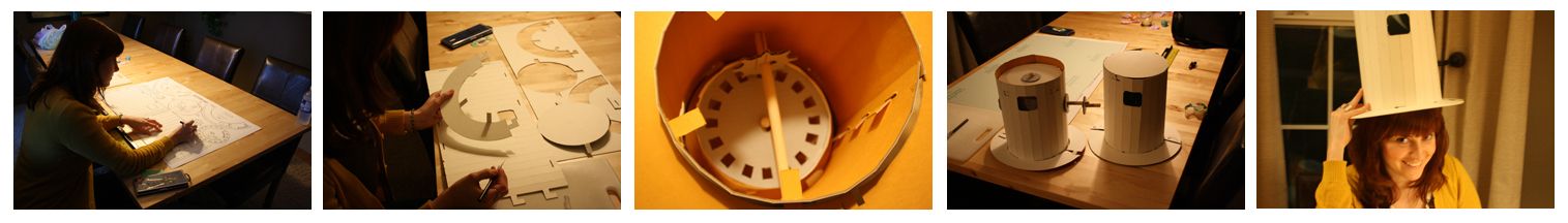 Zoetrope Animation in Your Hat With Gear Action