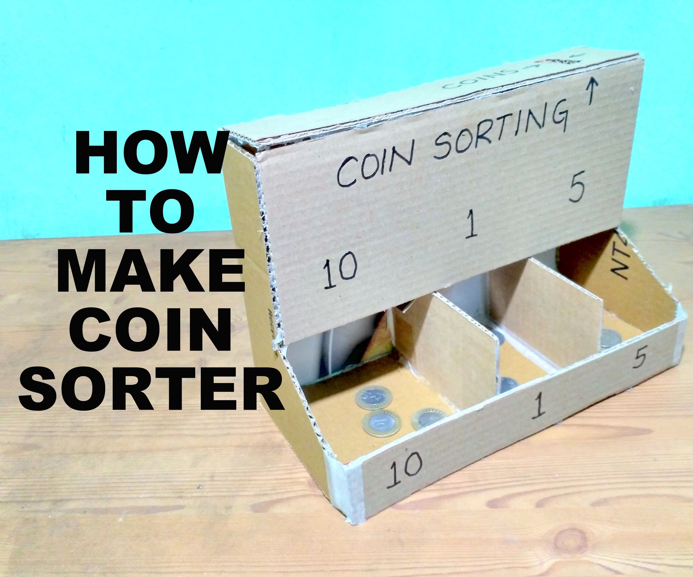 How to Make a Coin Sorter With Cardboard