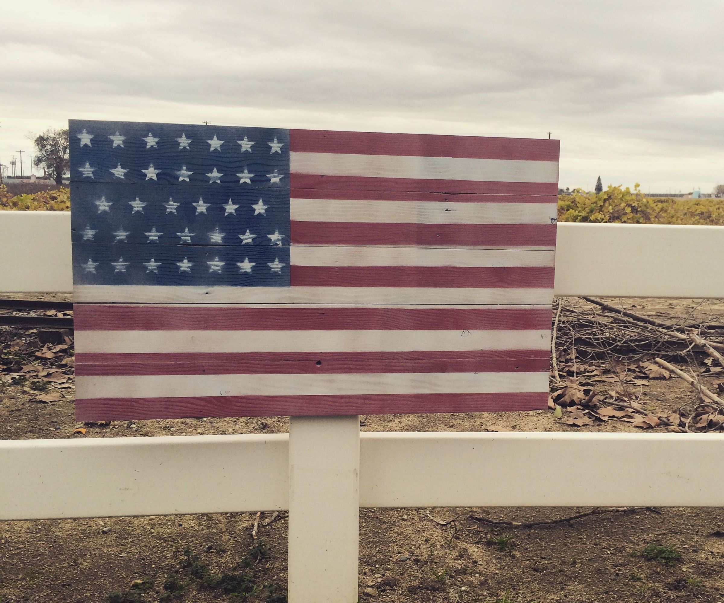 Recycled Wood USA Flag