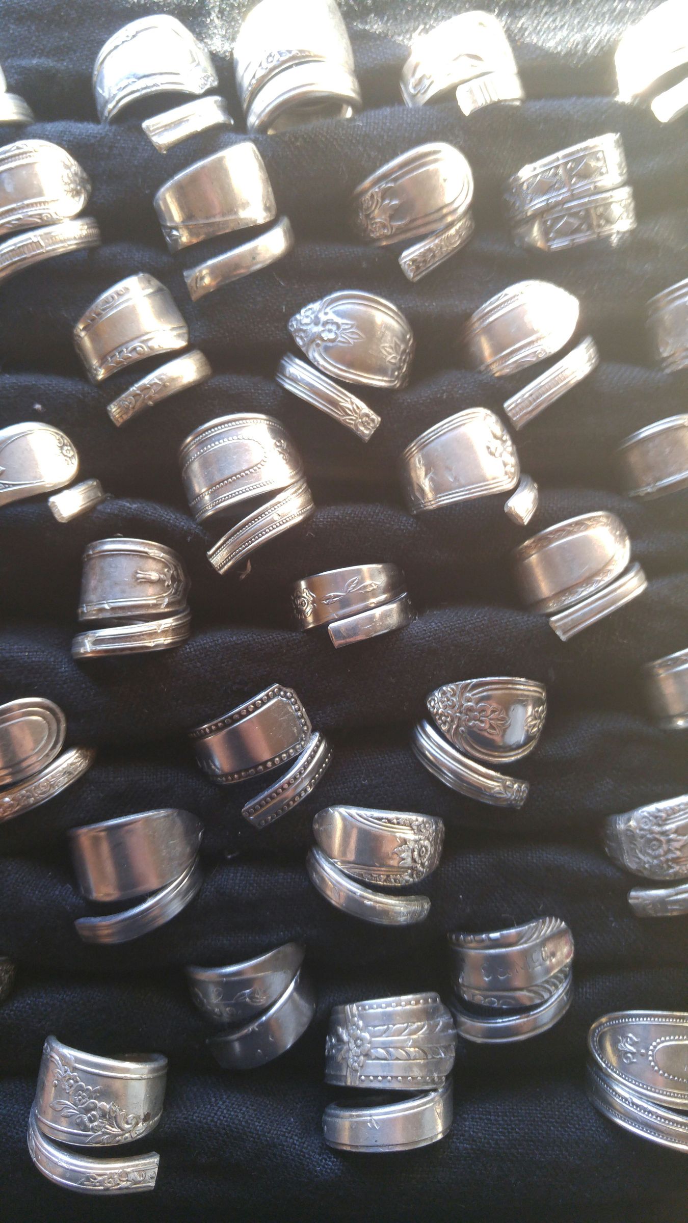Spoon and Antique Cutlery Rings 