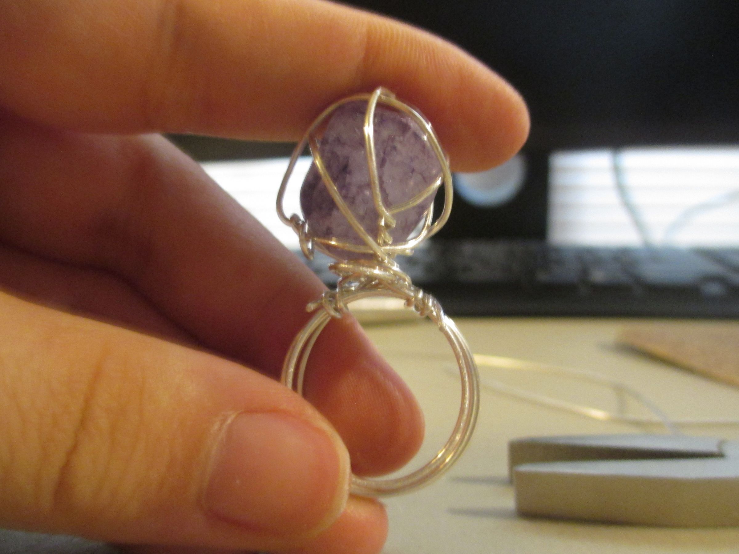 How to Wire Wrap a Crystal Ring : 11 Steps - Instructables