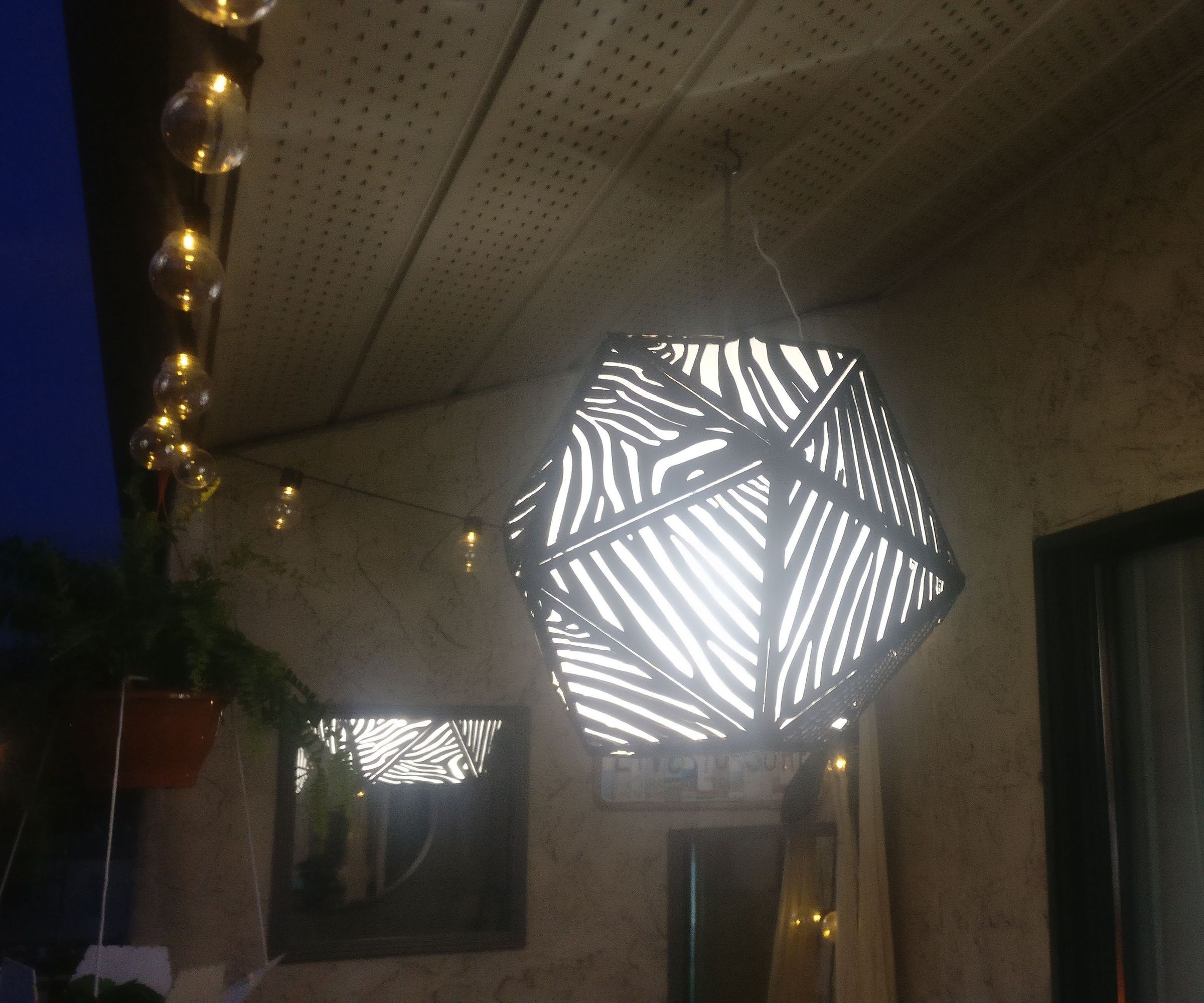 Cardboard Dazzling Platonic Solid Lantern