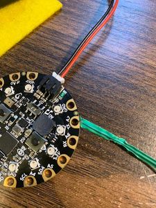 Expose Wire and Attach to Circuit Playground Express