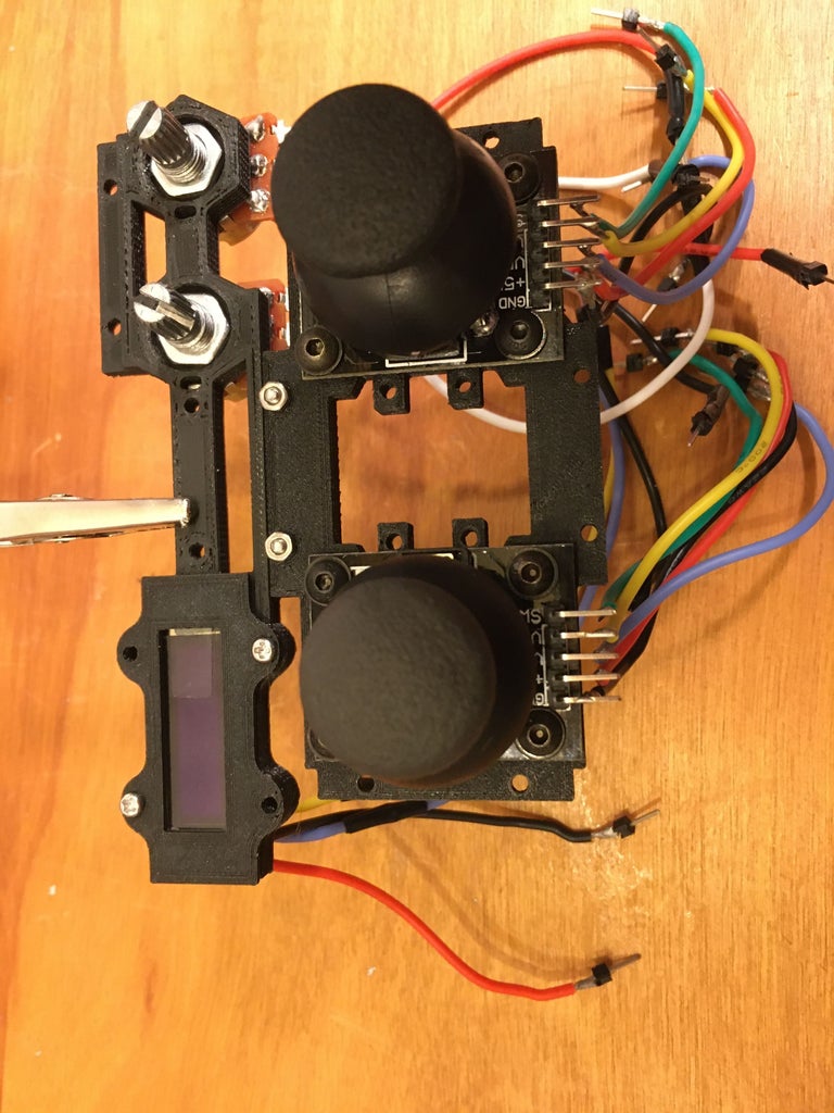 Assembly: Attach the Potentiometer Rack to the Joystick Base