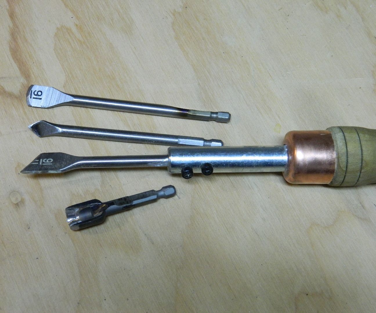 The Lathean Hydra: a Multi-Headed Turning Tool From Repurposed Bits 
