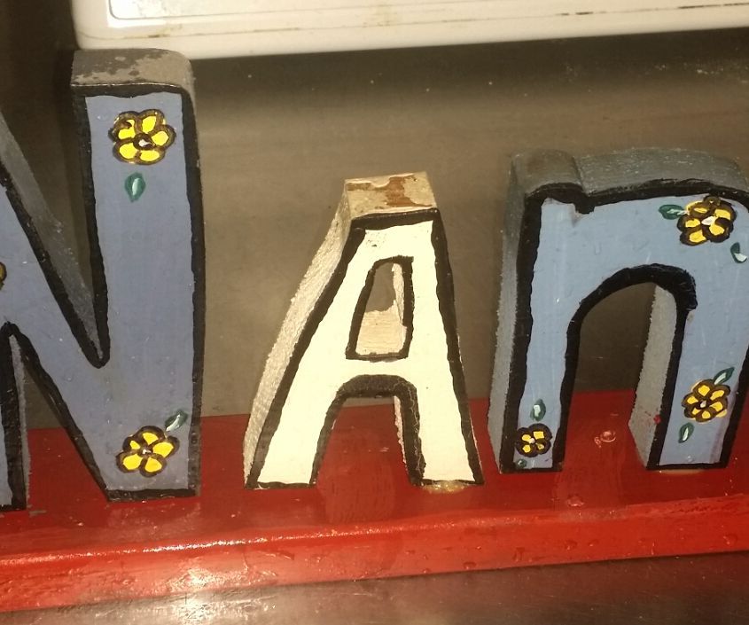 DIY Scroll Saw Cut Plywood Name Sign