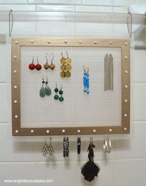 DIY Hanging Earring Organizer : 6 Steps (with Pictures) - Instructables