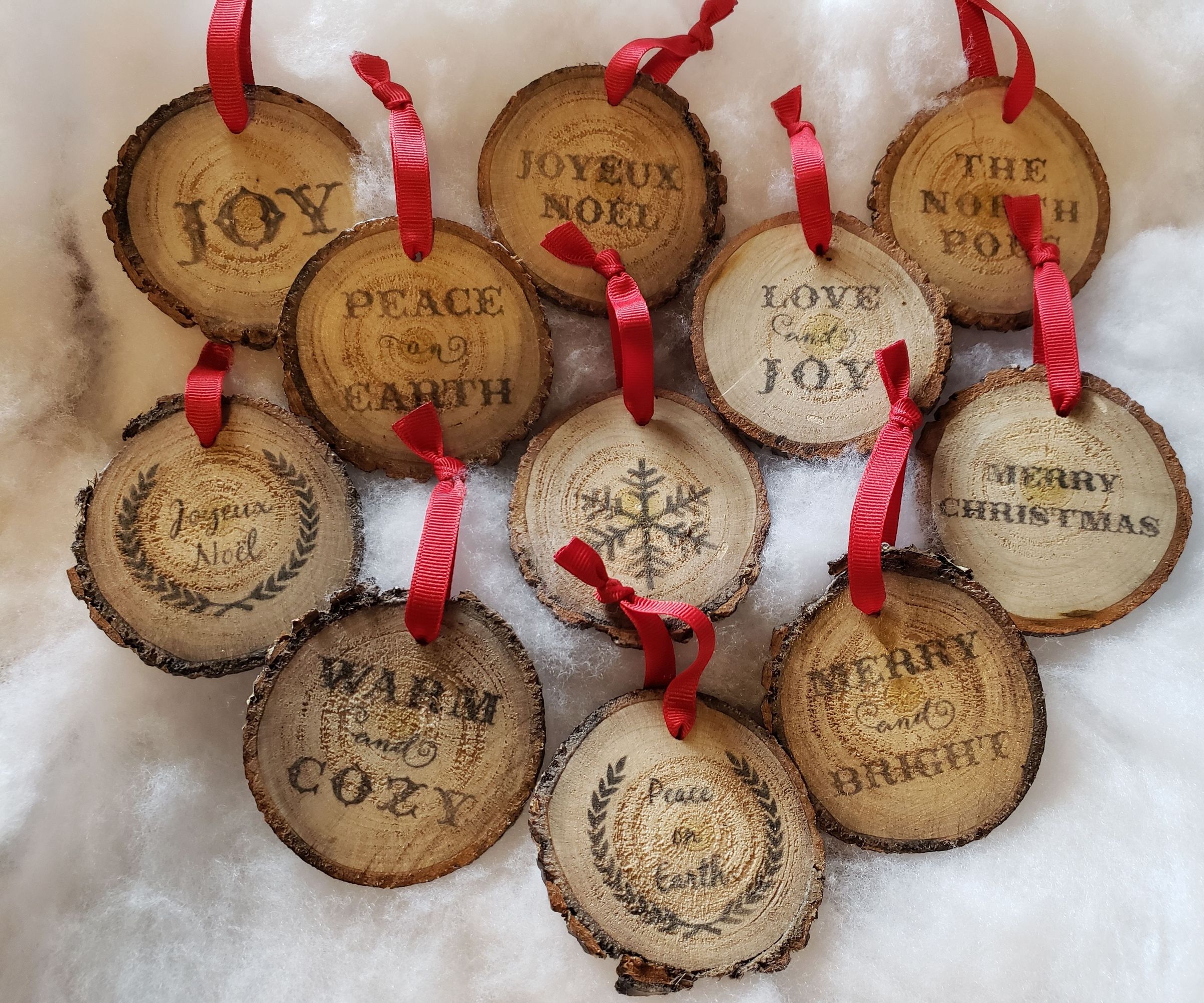Wood Slice Ornaments