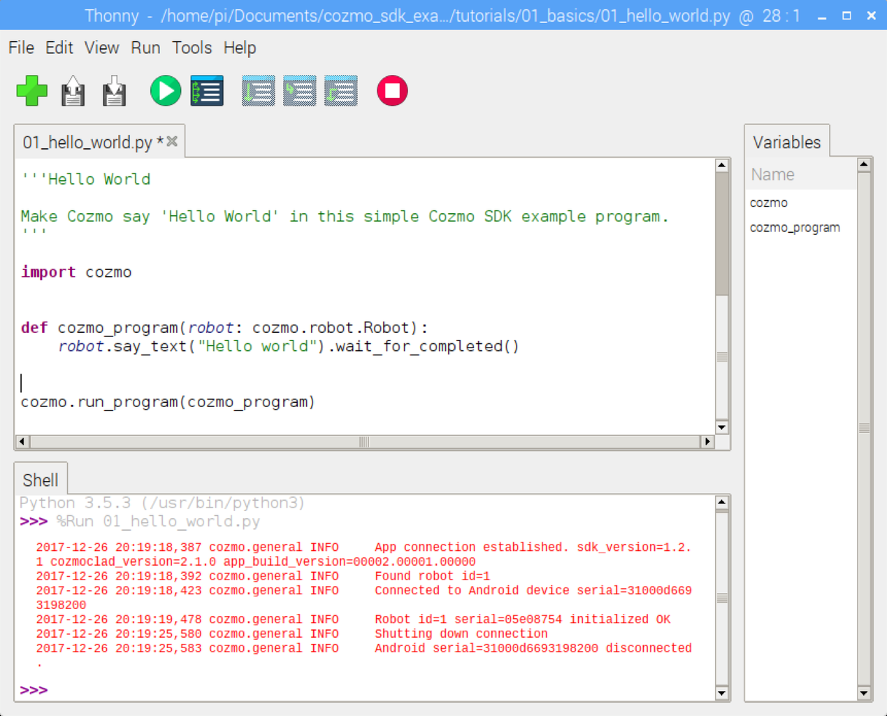 When COZMO the Robot Meets the Raspberry Pi 13 Steps with