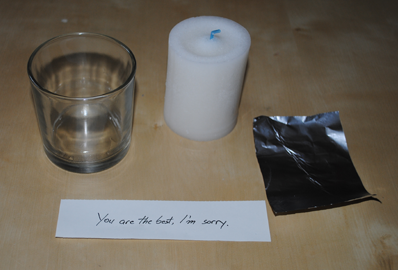 How to Make a Peace One Day Candle (POD Candle) - a Candle With a Message Inside