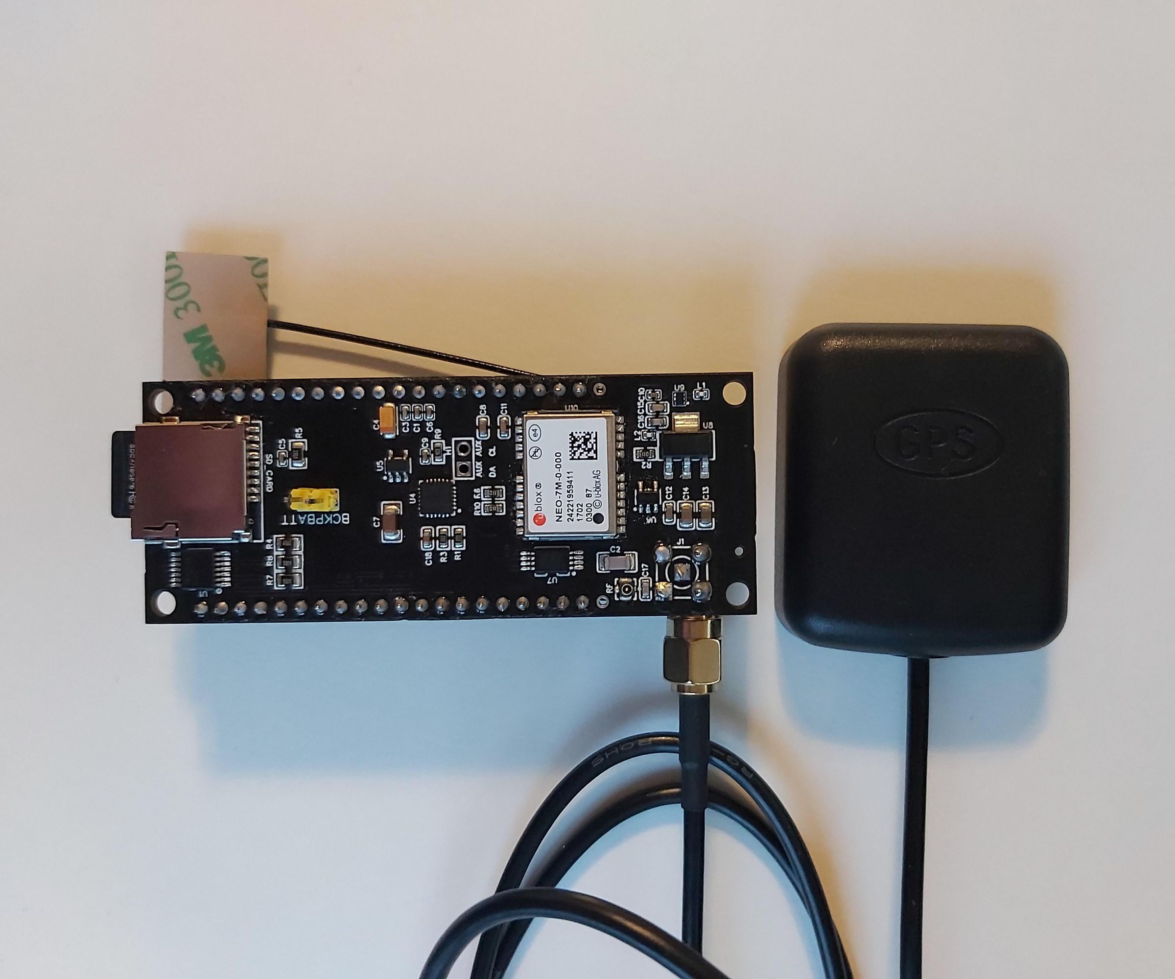 GPS and Vehicle Motion Tracker IoT Smart Logger for TTGO T-call (SIM800L, UBlox NEO-7M, ESP32)