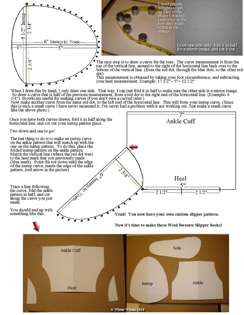 Wool Felt Sweater Slipper Sock Tutorial and Pattern : 5 Steps (with Pictures) - Instructables wool-felt-sweater-slipper-sock-tutorial-and-pattern-5-steps-with-pictures-instructables