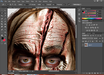 Creating the Torn Cloth Effect or the Deep Cuts(optional)
