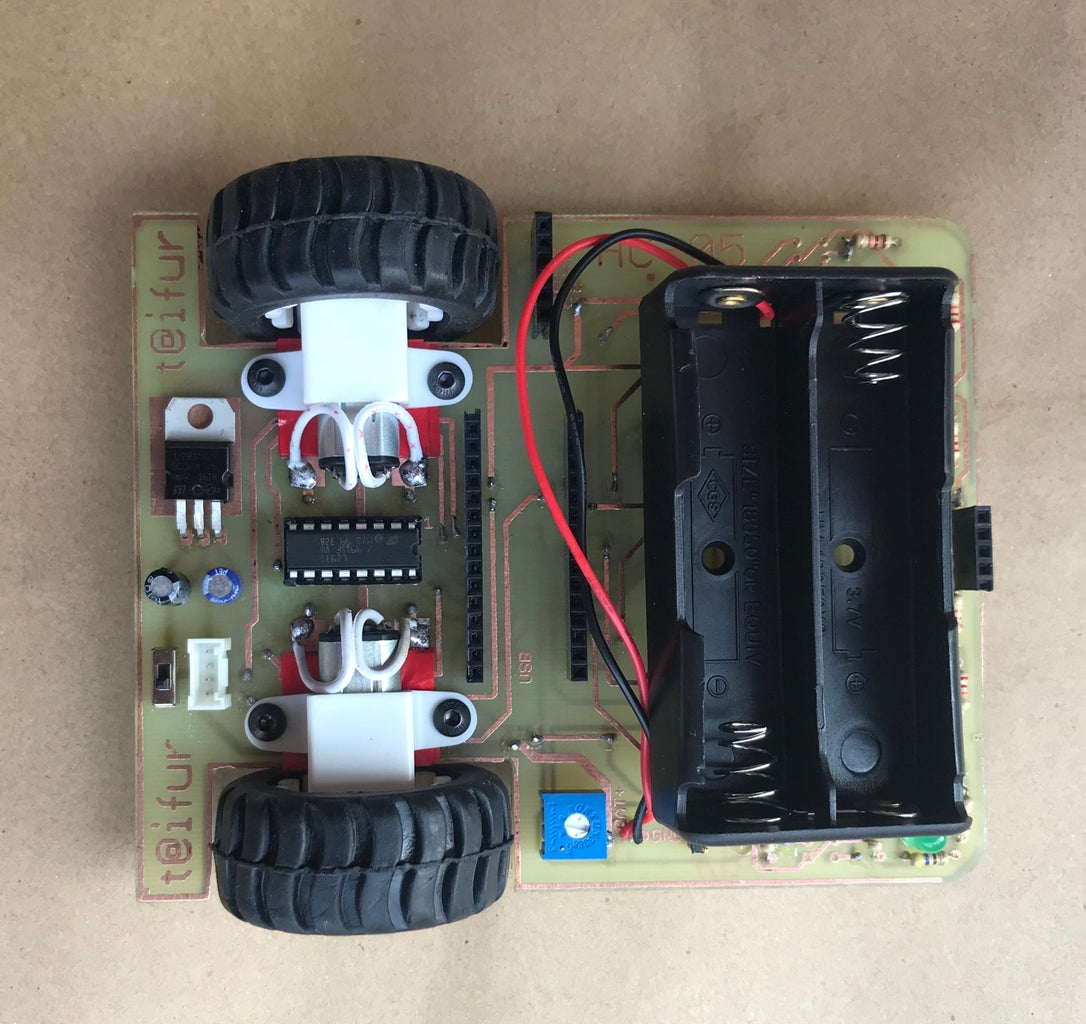 PCB BOT (Line Following, Obstacle Avoiding & Bluetooth Controlled Robot ...