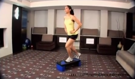 Quarter Squat Foot Touch Exercise