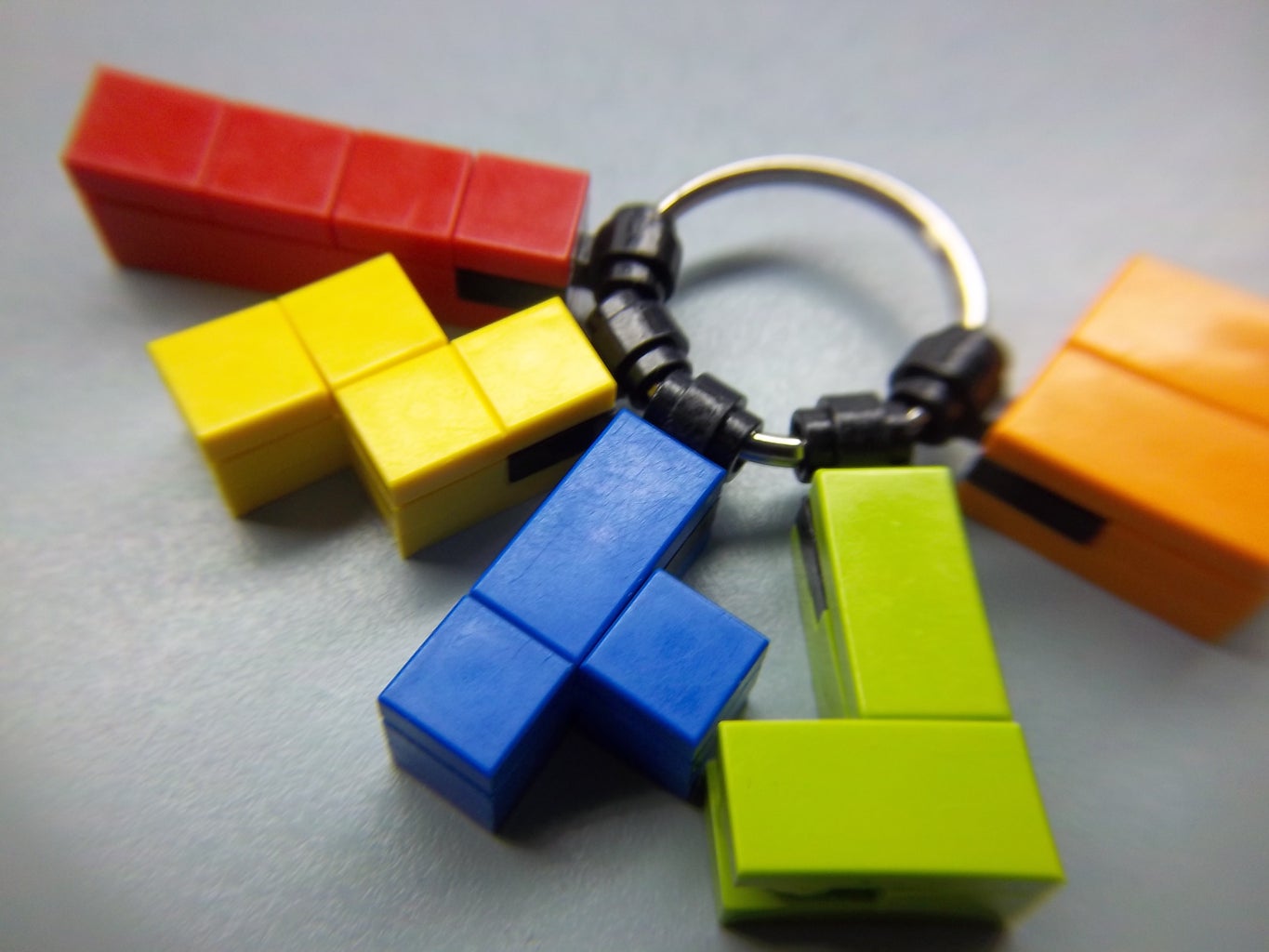 LEGO Tetris Keychains