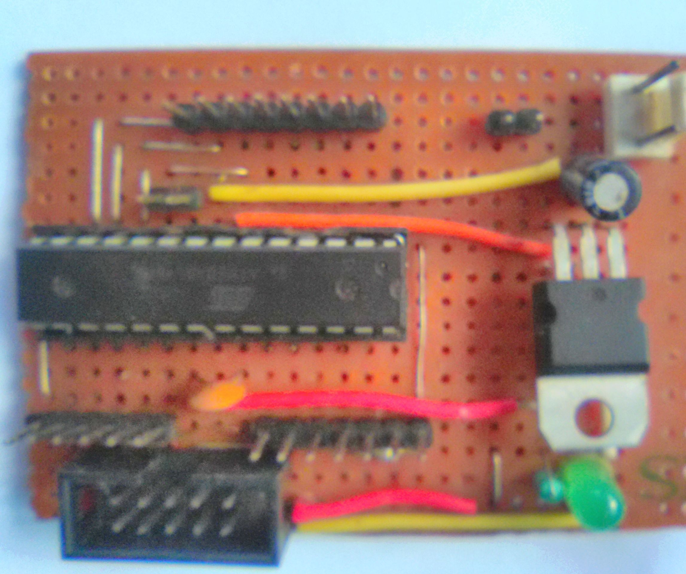AVR- Atmega8 Mini Development Board Hand Made