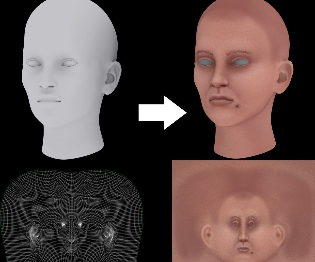 Hand Painted Game Texture Character Skin