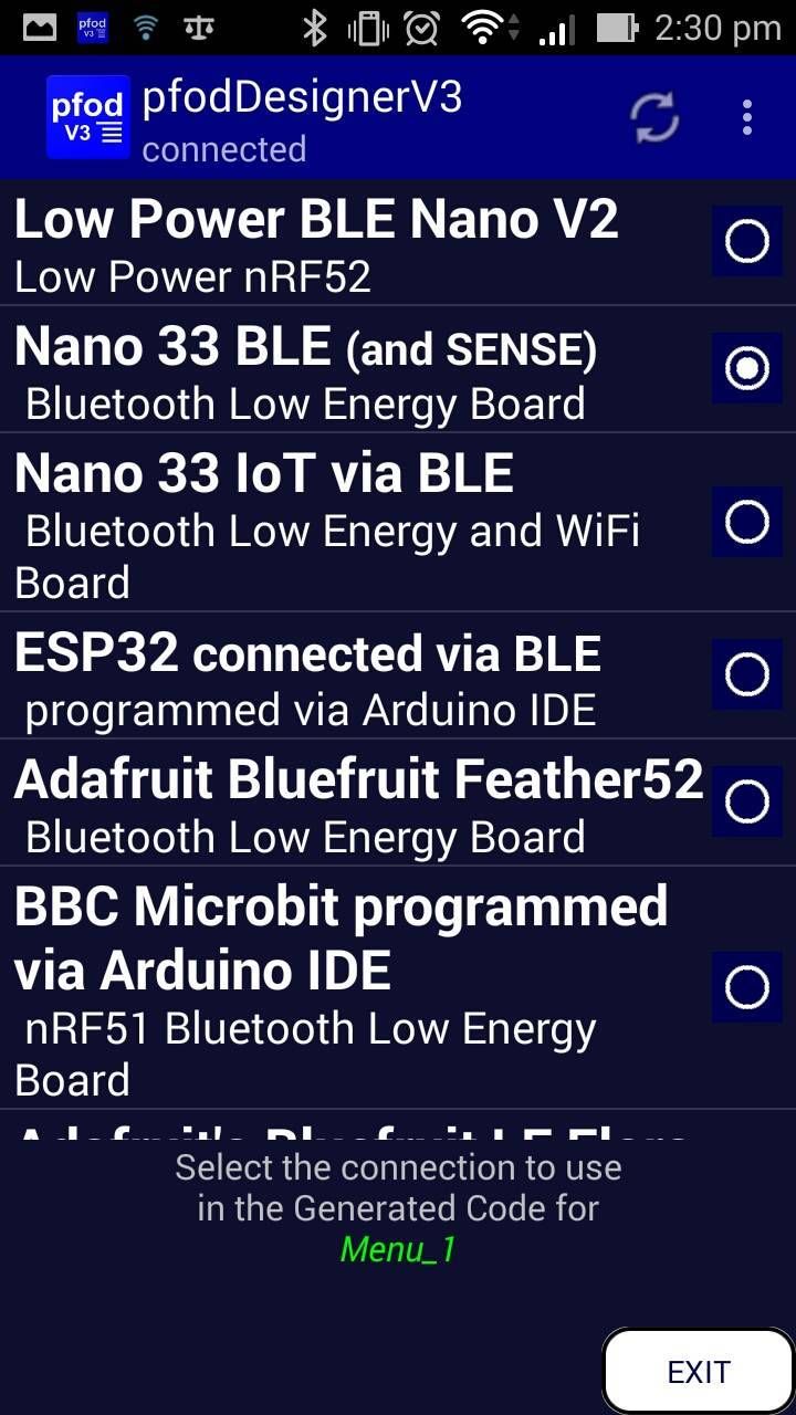 Creating the Custom Android Menus and Generating the Code