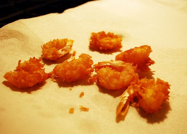 Coconut Beer-battered Shrimp