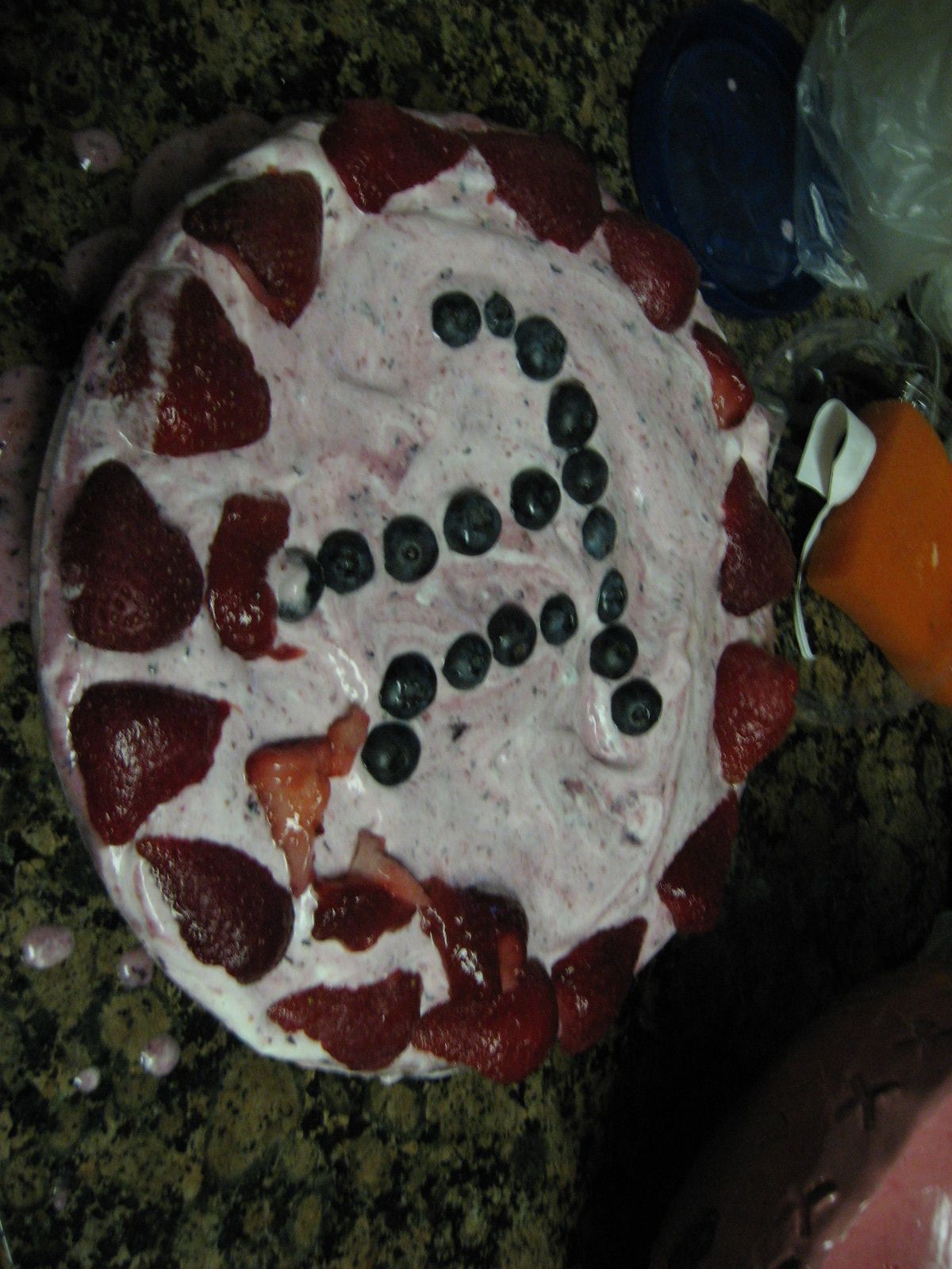 GF Strawberry/blueberry Yougrt Pie