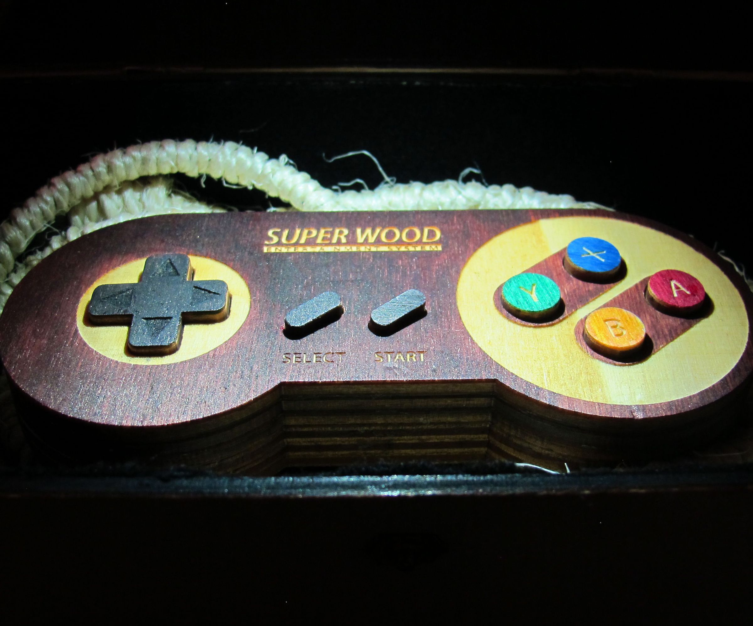 Super Wood Controller - A piece of wood and a piece of history.