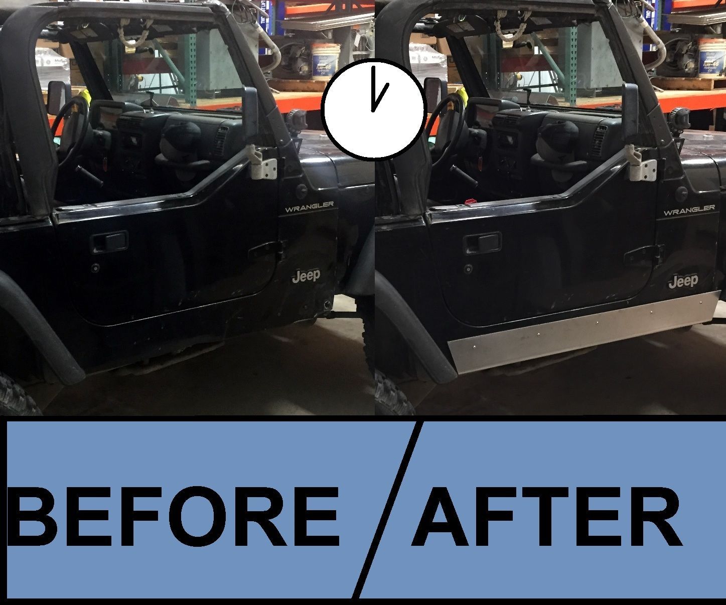 Jeep TJ Rocker Panels in 1 Hour