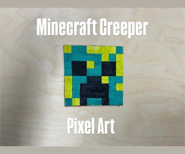 Minecraft Creeper Pixel Art Craft