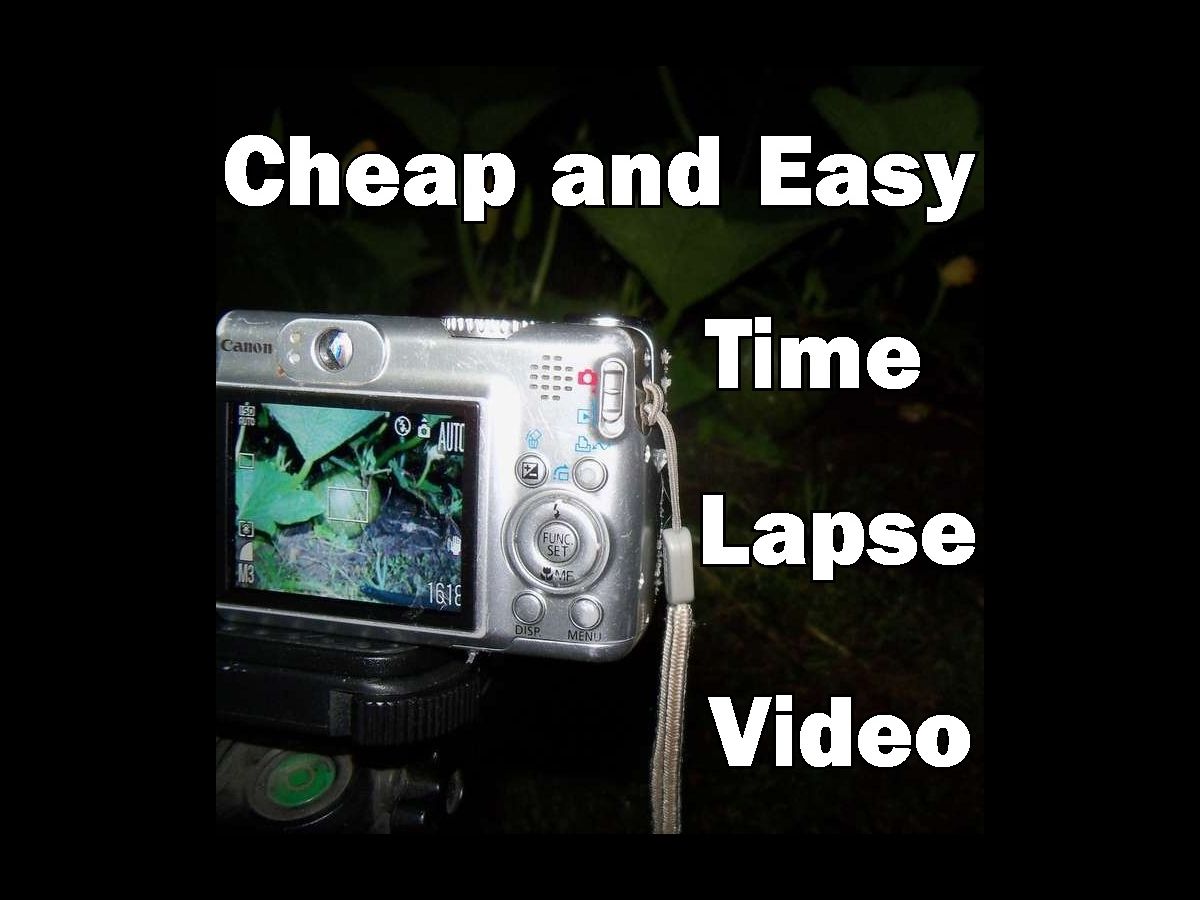 Cheap and Easy Time Lapse Video (Intervalometry)