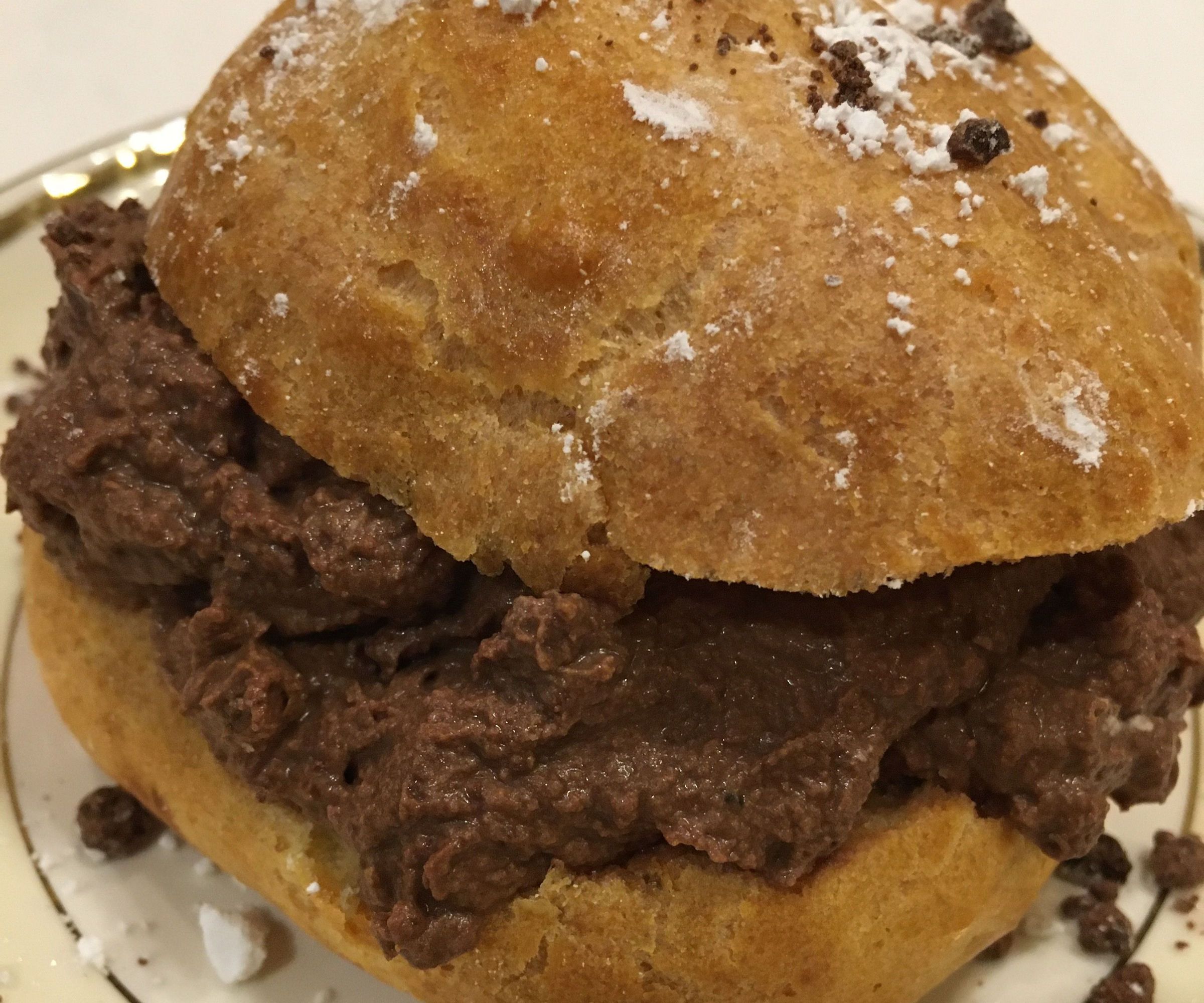 Dark Chocolate Cream Puffs