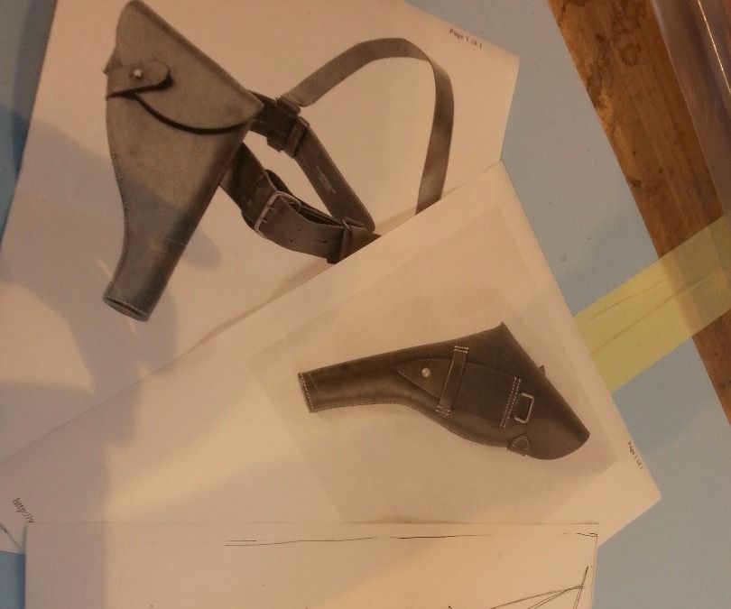 Vintage Webley Ww1 Pistol Holster