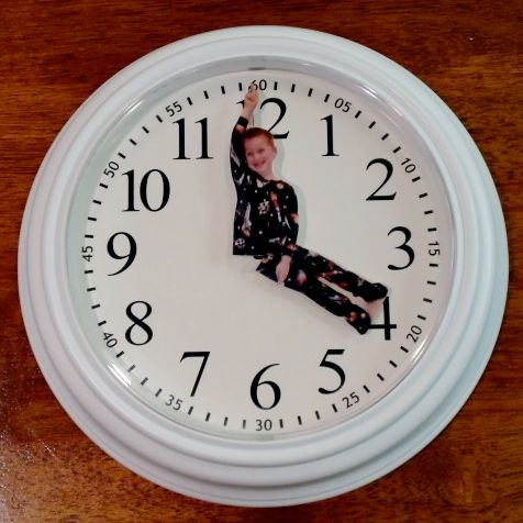 Custom Clock With Photo Hands