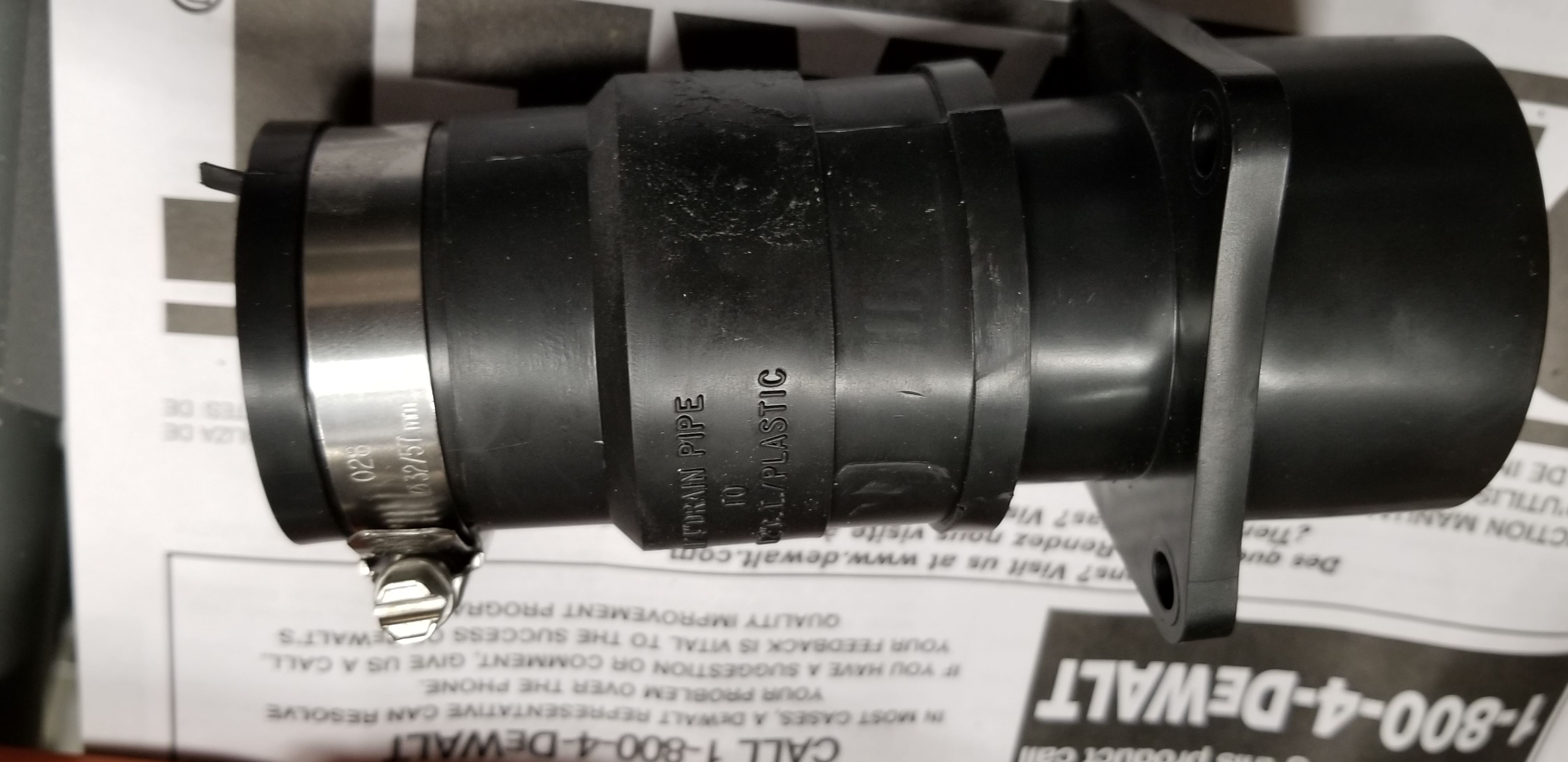 My Home Made Shop Vac Adapter for DeWALT DWS779/ DWS780 Miter Saw 6