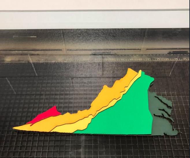 Geographic Regions of Virginia Map